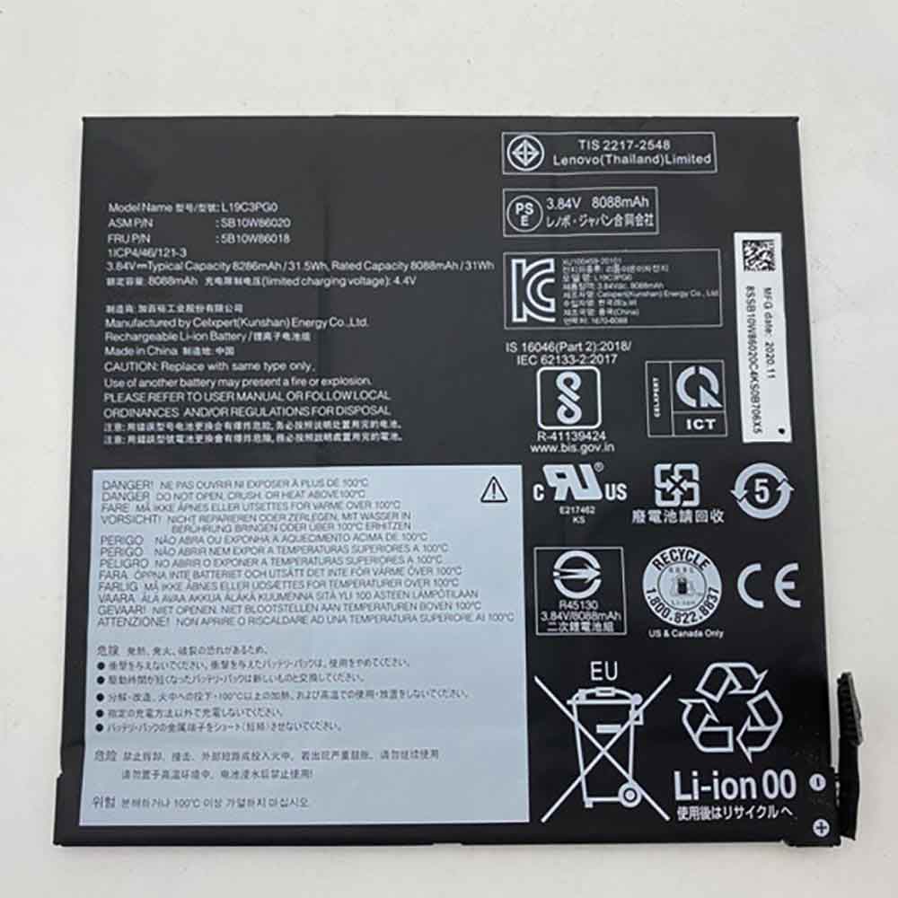 Batería para IdeaTab-A2109A-Tablet-PC/lenovo-L19C3PG0